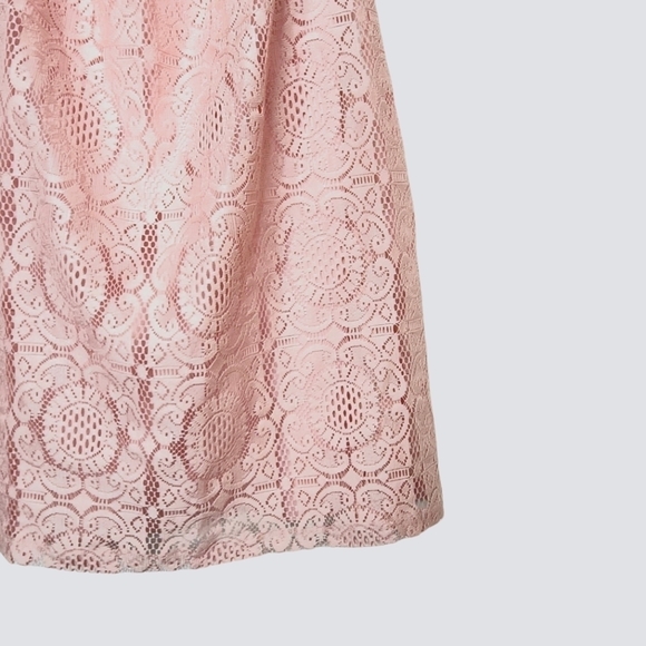 ARDENE BLUSH PINK LACE MINI DRESSSIZE XS - Picture 3 of 5